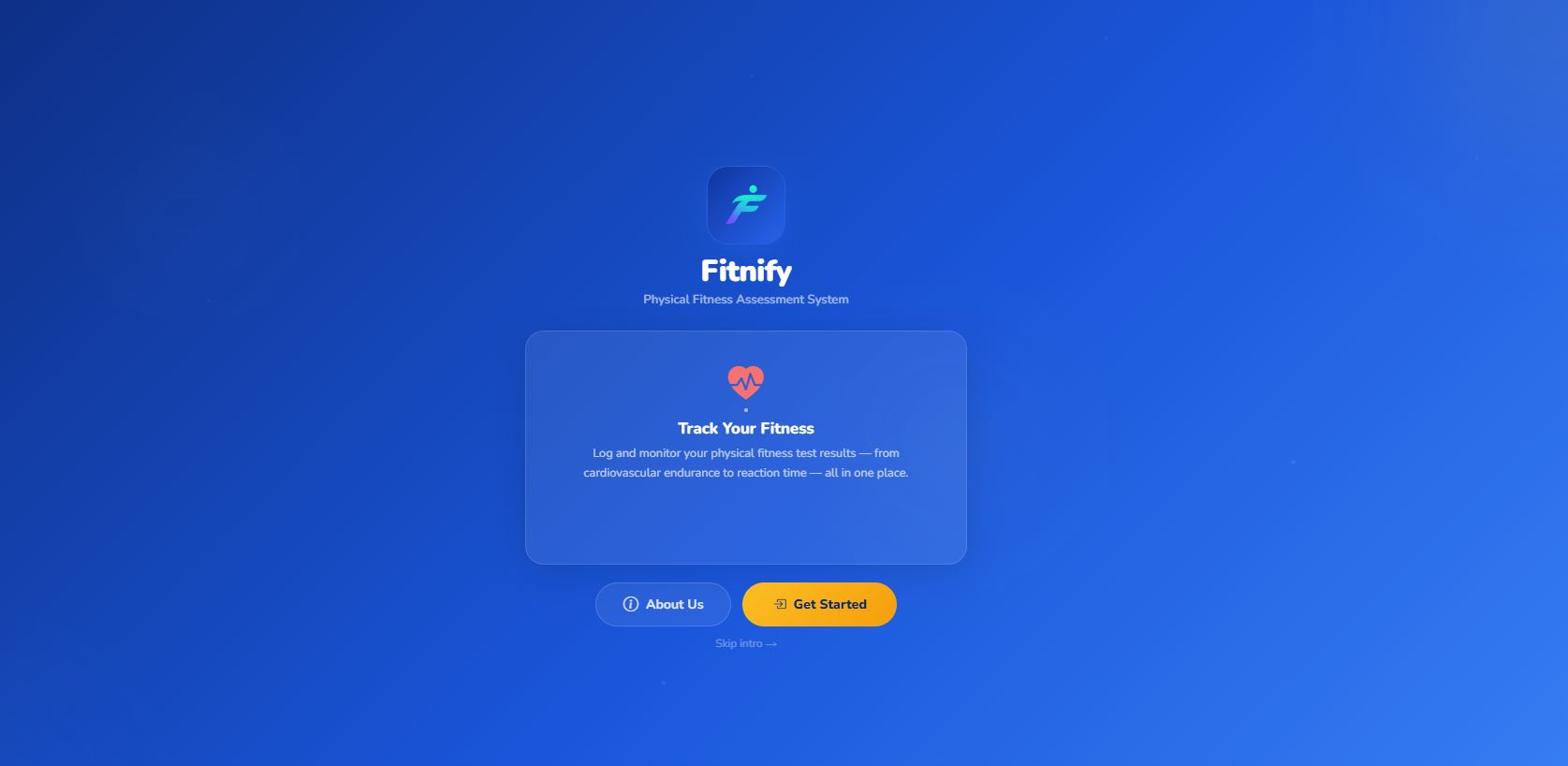 Fitnify: Mobile application